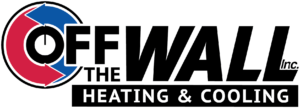 Off The Wall Heating and Cooling - Black Logo White Outline